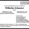 Schuster Wilhelm 1928-1996 Todesanzeige